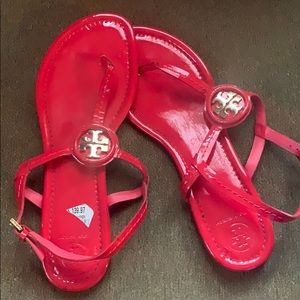 Red Tory Burch Sandals